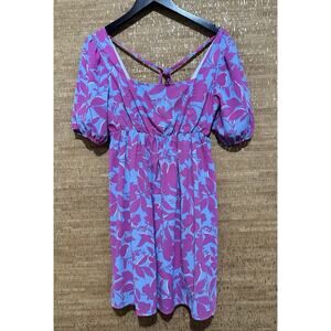 MEET ME IN SANTORINI Floral ARIA Babydoll Dress Size Small